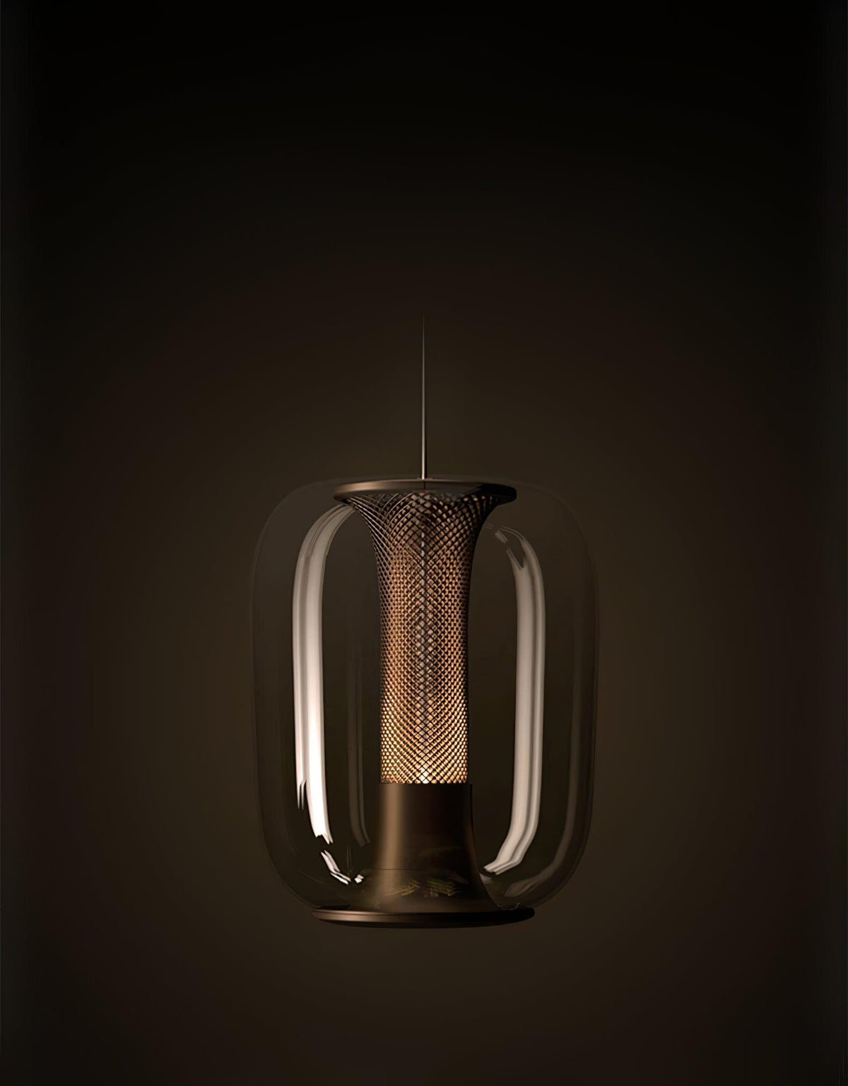 Suspension Médina en verre et fer – vue 20