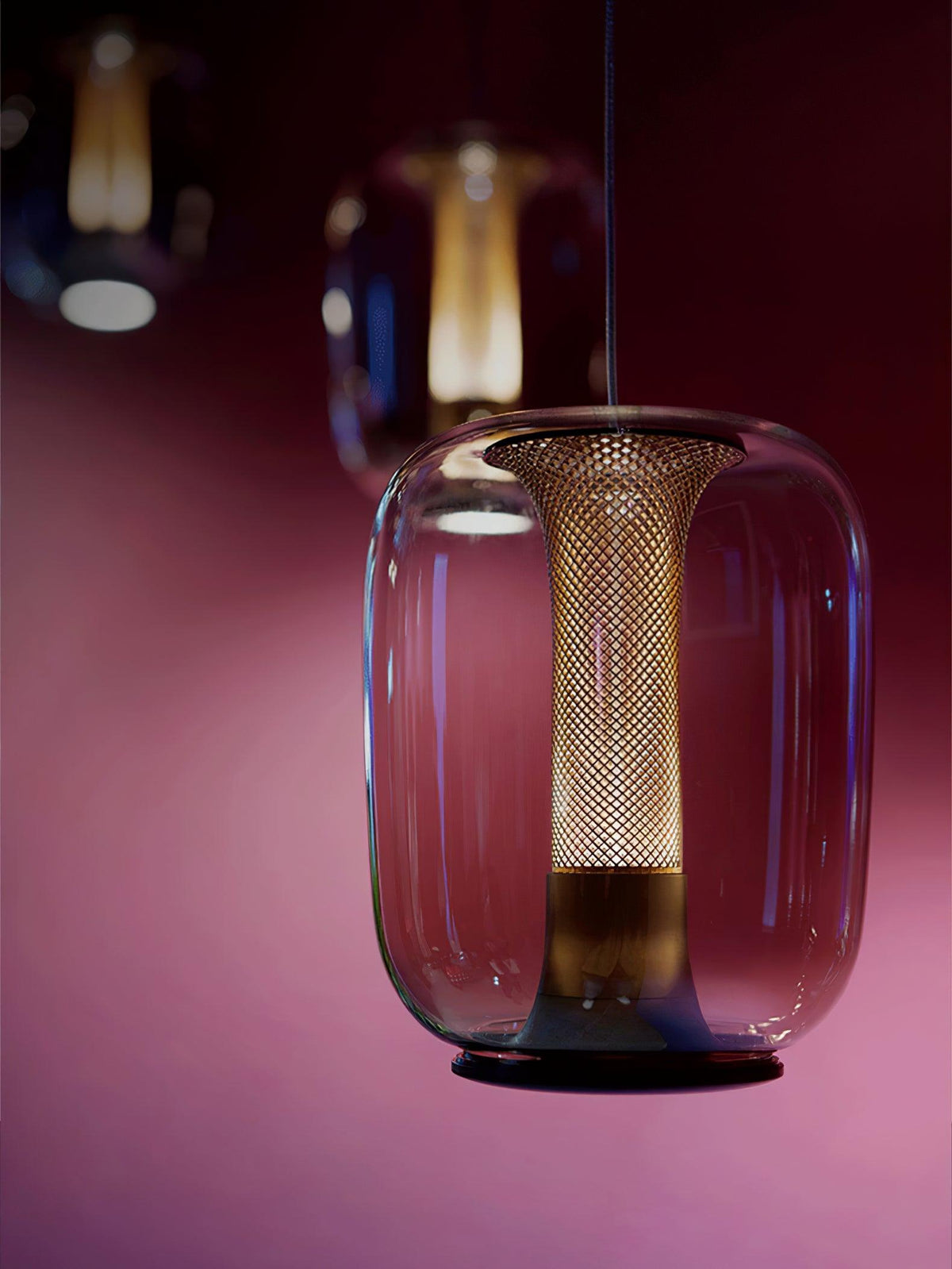 Suspension Médina en verre et fer – vue 23