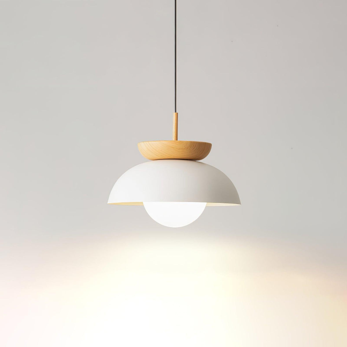 Suspension Citrine en verre et métal – vue 37