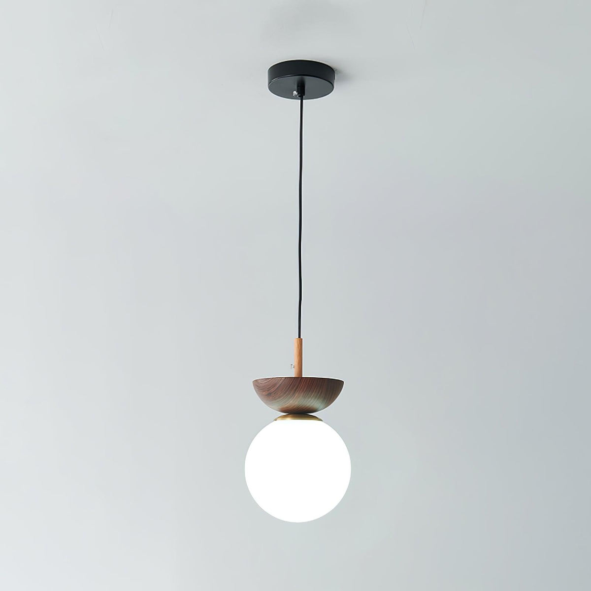 Suspension Citrine en verre et métal – vue 15
