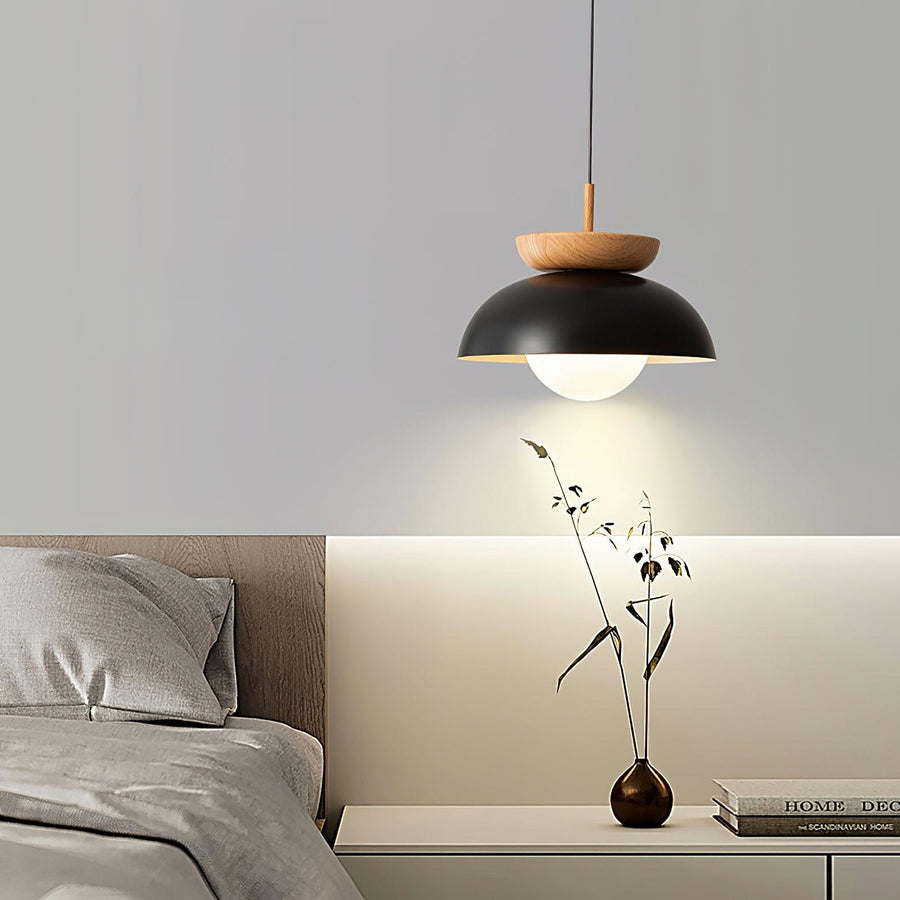 Suspension Citrine en verre et métal – vue 4