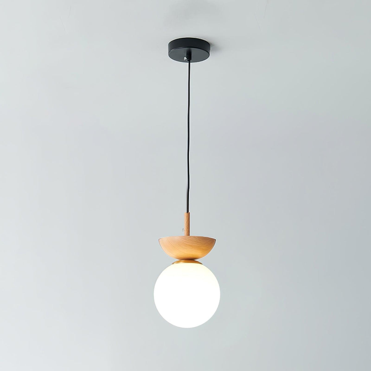 Suspension Citrine en verre et métal – vue 21