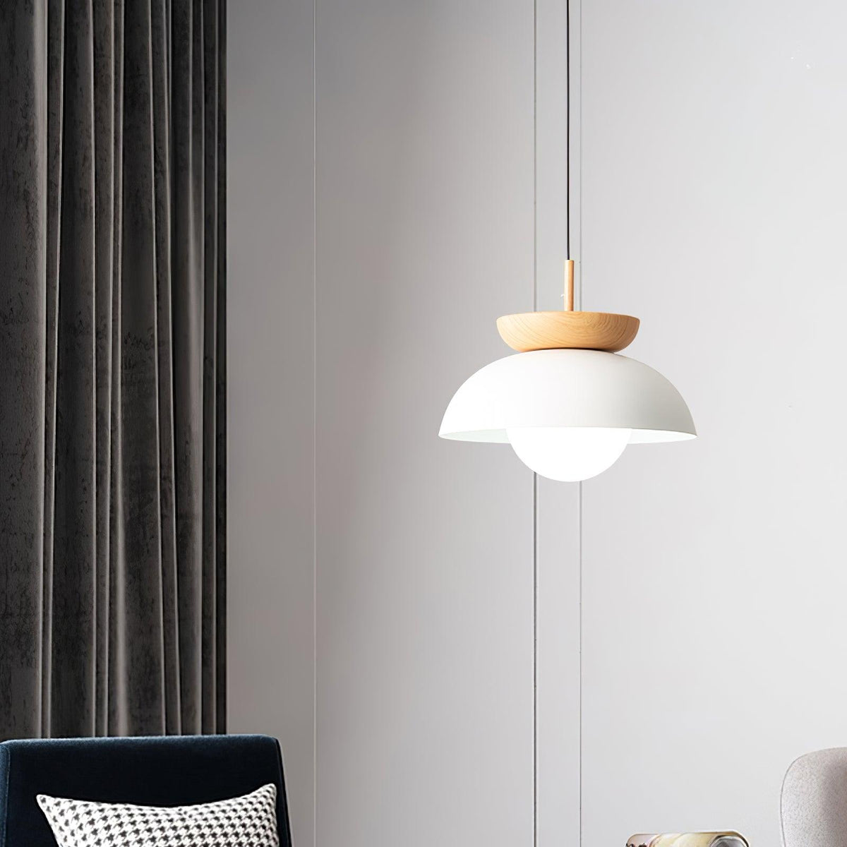 Suspension Citrine en verre et métal – vue 33