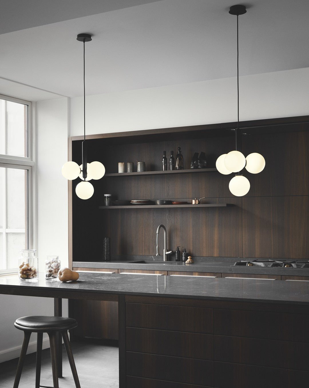 Suspension Parvis en verre et laiton – vue 23