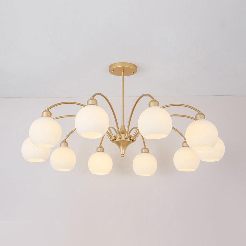 Lustre Rondeau en verre et fer – vue 2