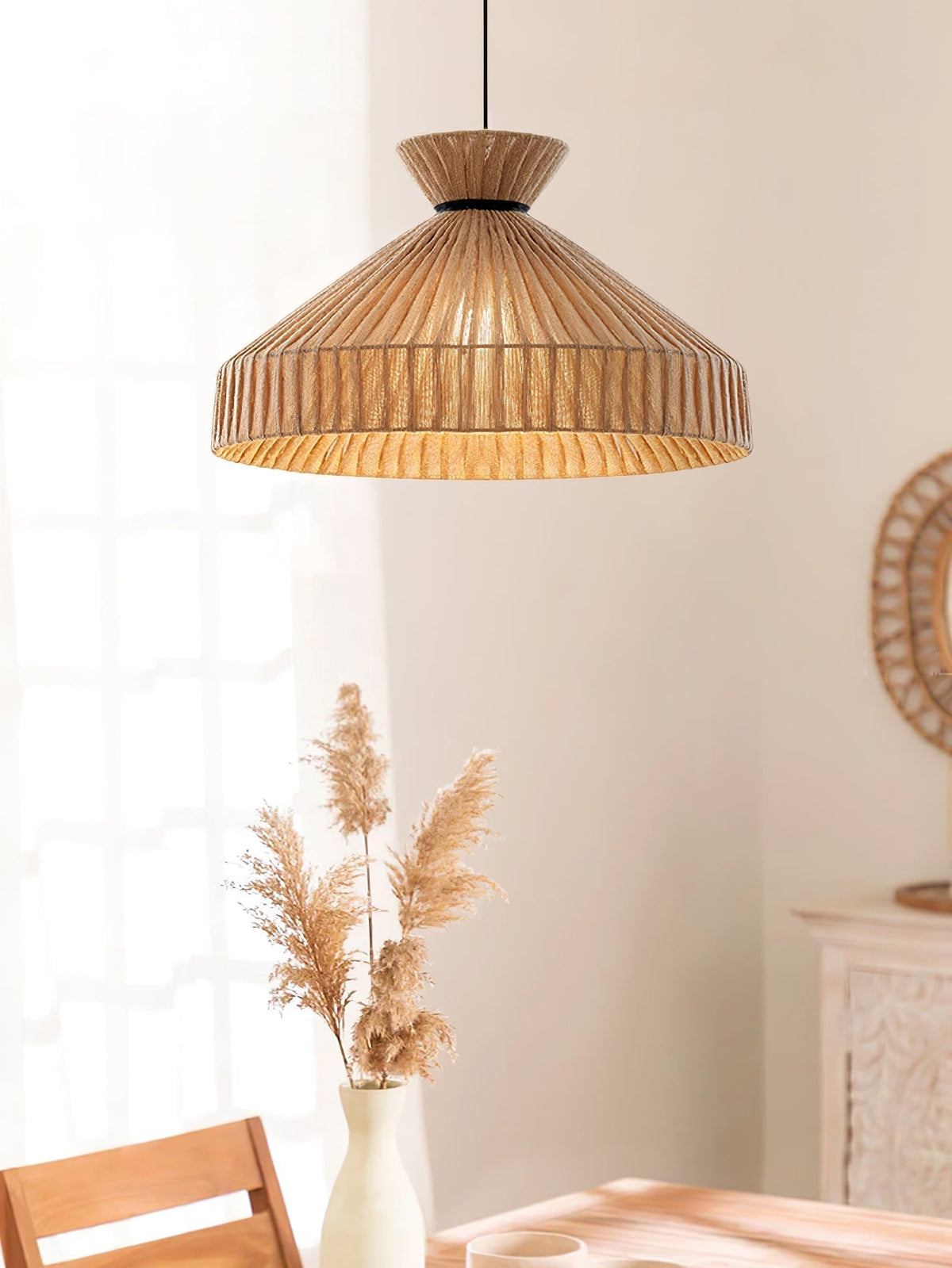 Suspension Gravure en tissu et fer – vue 19