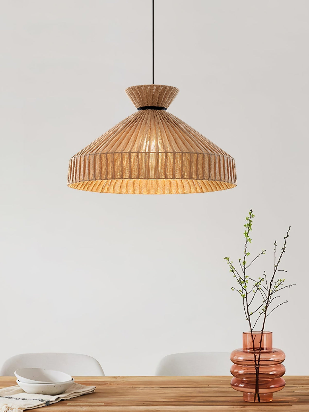 Suspension Gravure en tissu et fer – vue 25