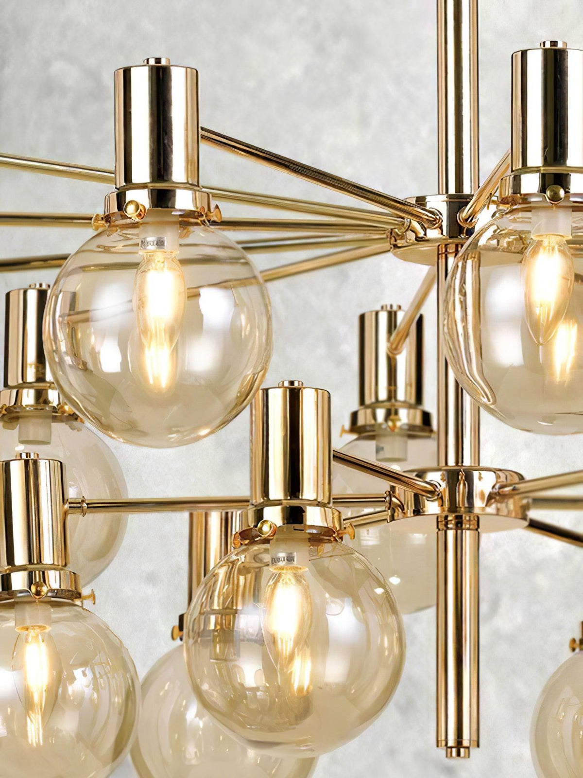 Lustre Trille en verre et fer – vue 10
