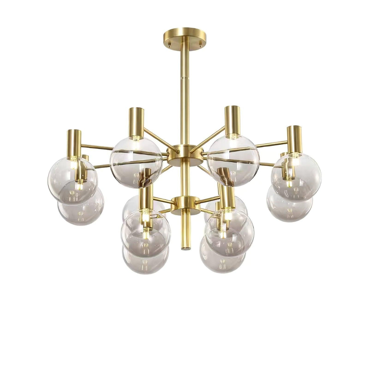 Lustre Trille en verre et fer – vue 15