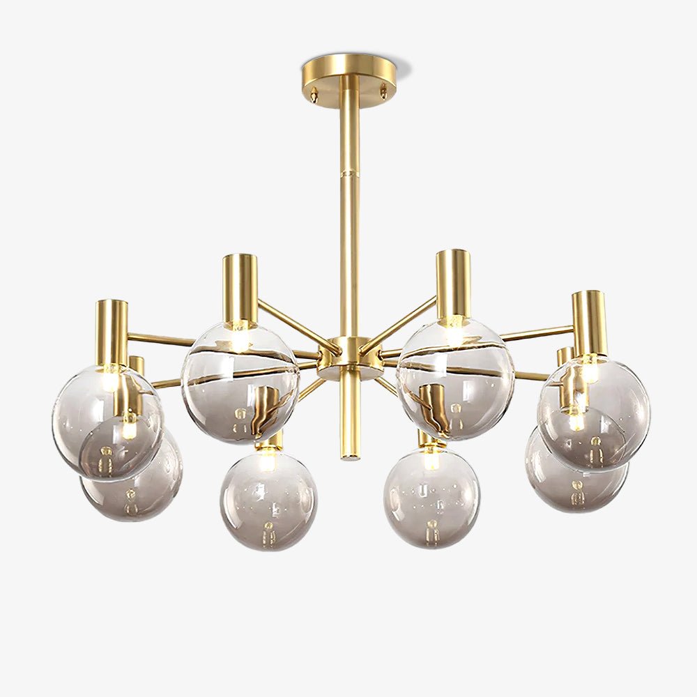 Lustre Trille en verre et fer – vue 8