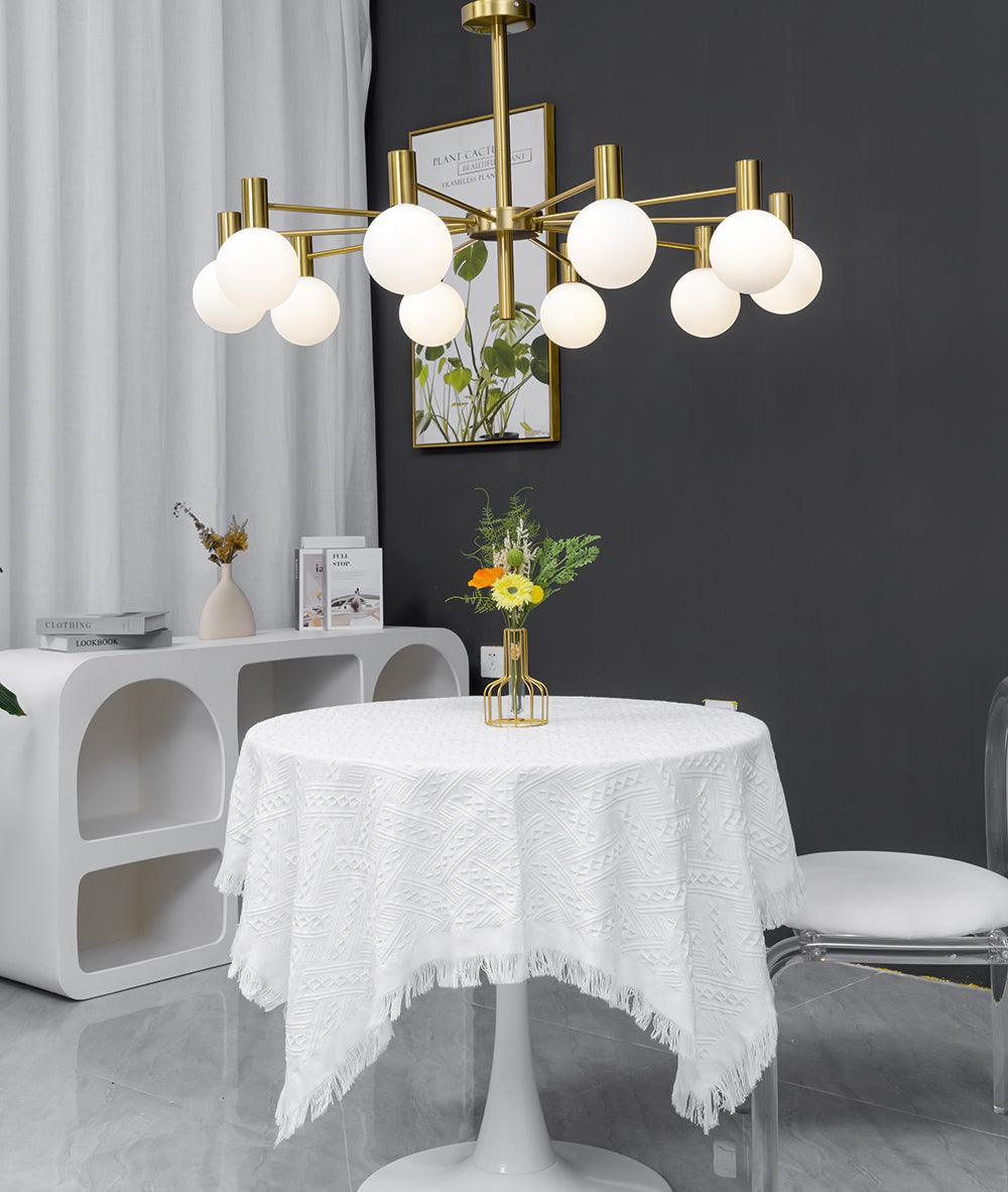 Lustre Trille en verre et fer – vue 23