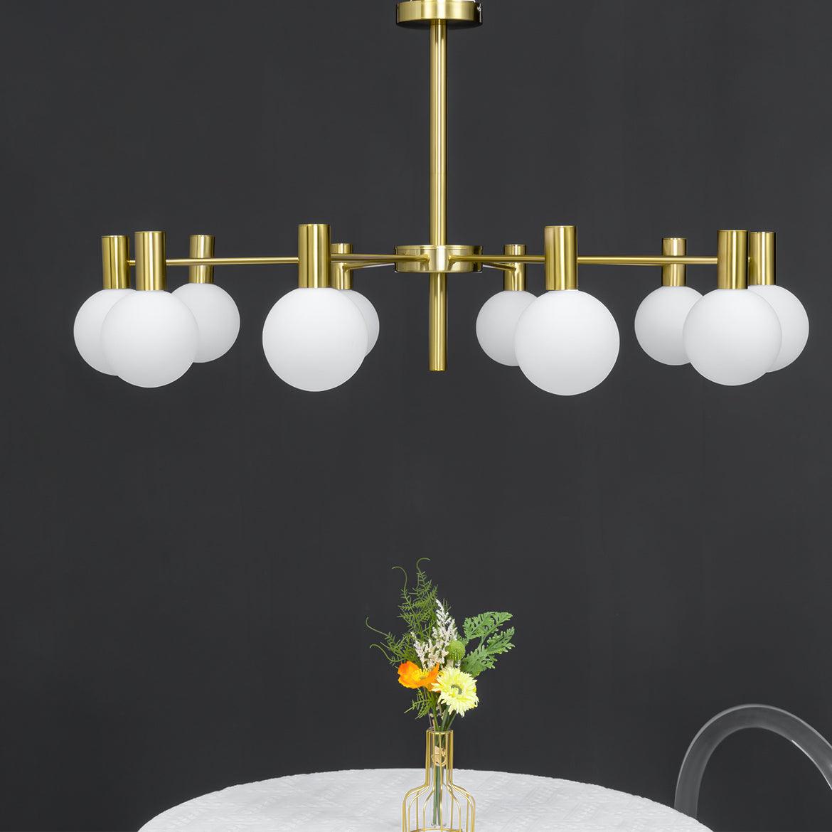 Lustre Trille en verre et fer – vue 72