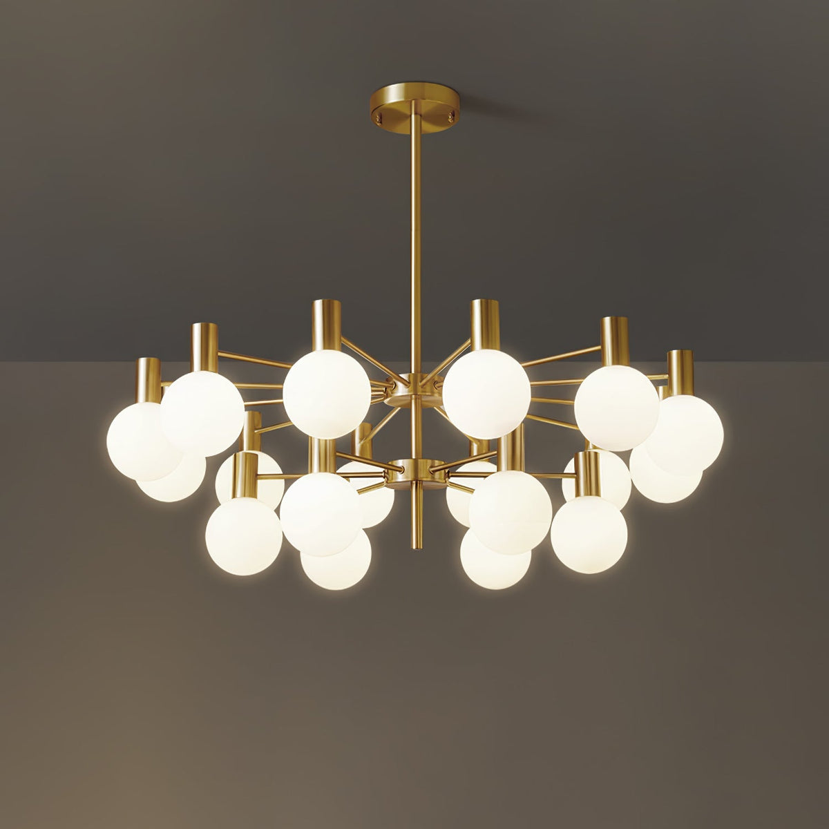 Lustre Trille en verre et fer – vue 42