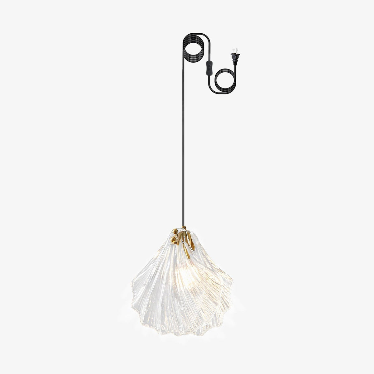 Suspension Parasol en verre et laiton – vue 30
