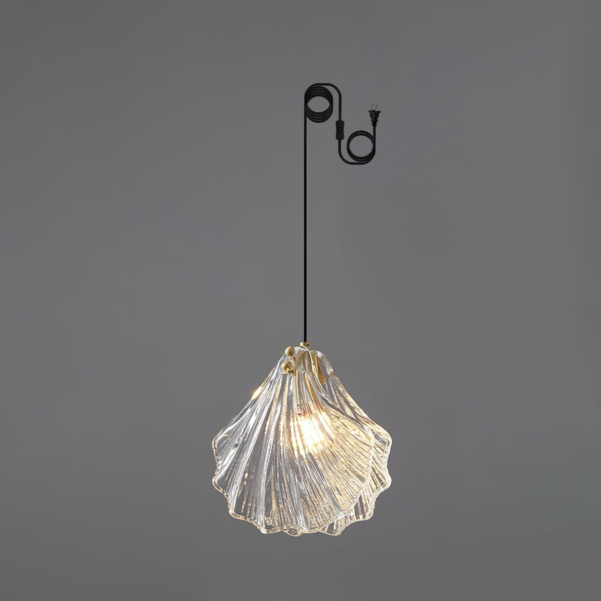 Suspension Parasol en verre et laiton – vue 36