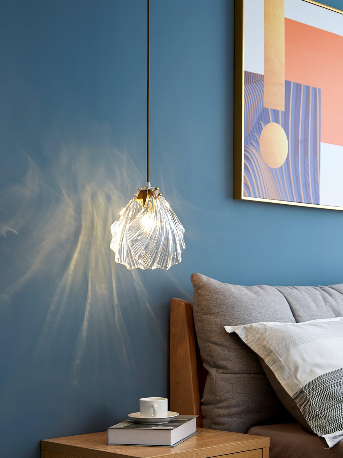 Suspension Parasol en verre et laiton – vue 13
