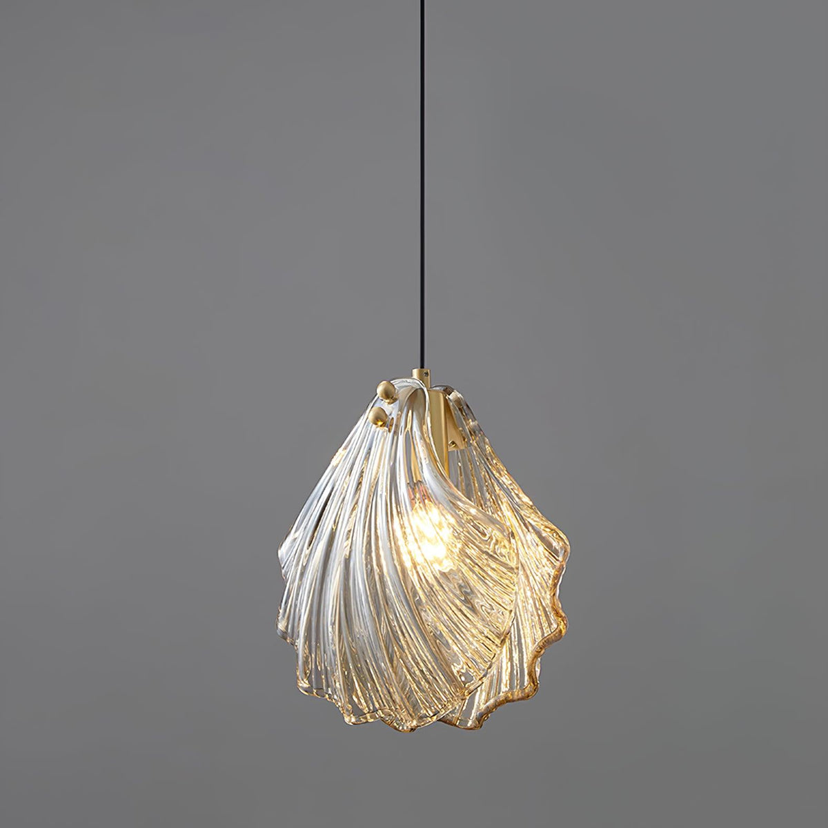 Suspension Parasol en verre et laiton – vue 43