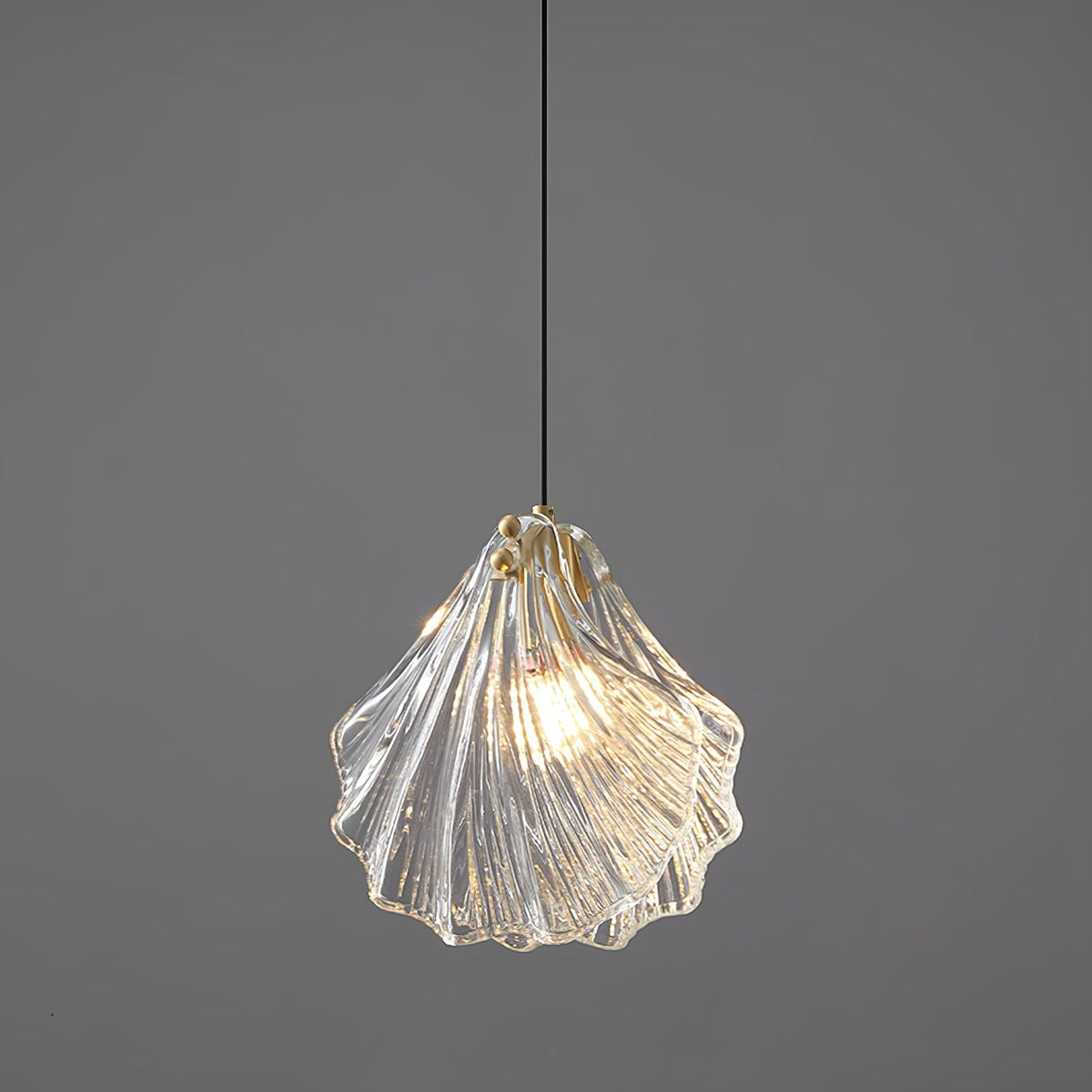 Suspension Parasol en verre et laiton – vue 44