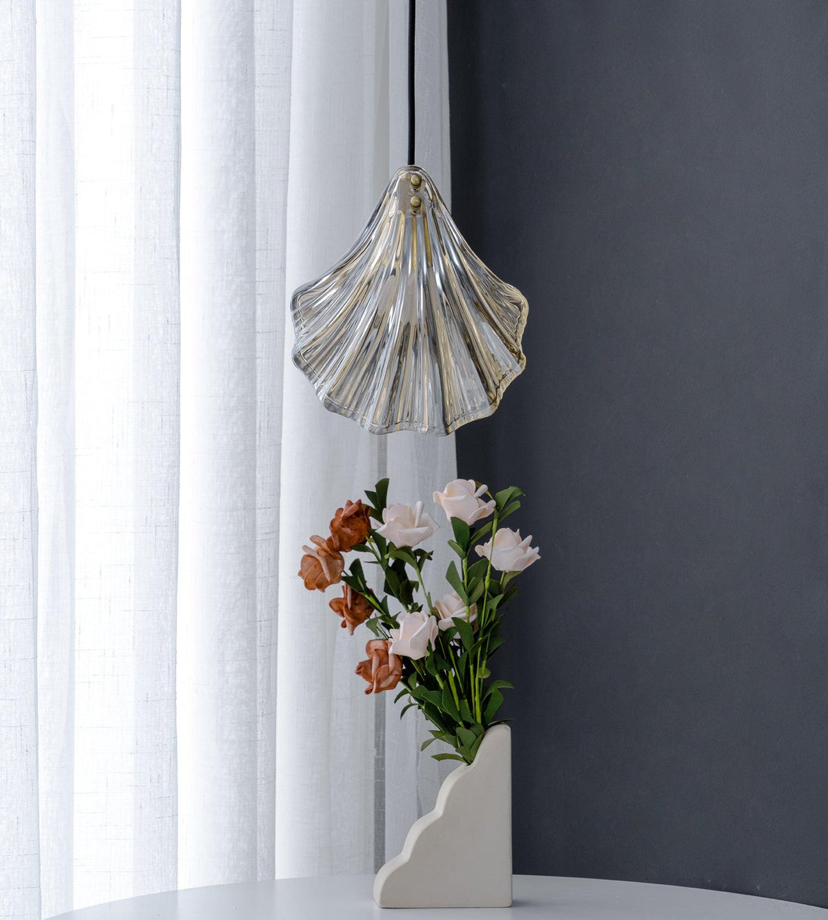 Suspension Parasol en verre et laiton – vue 41