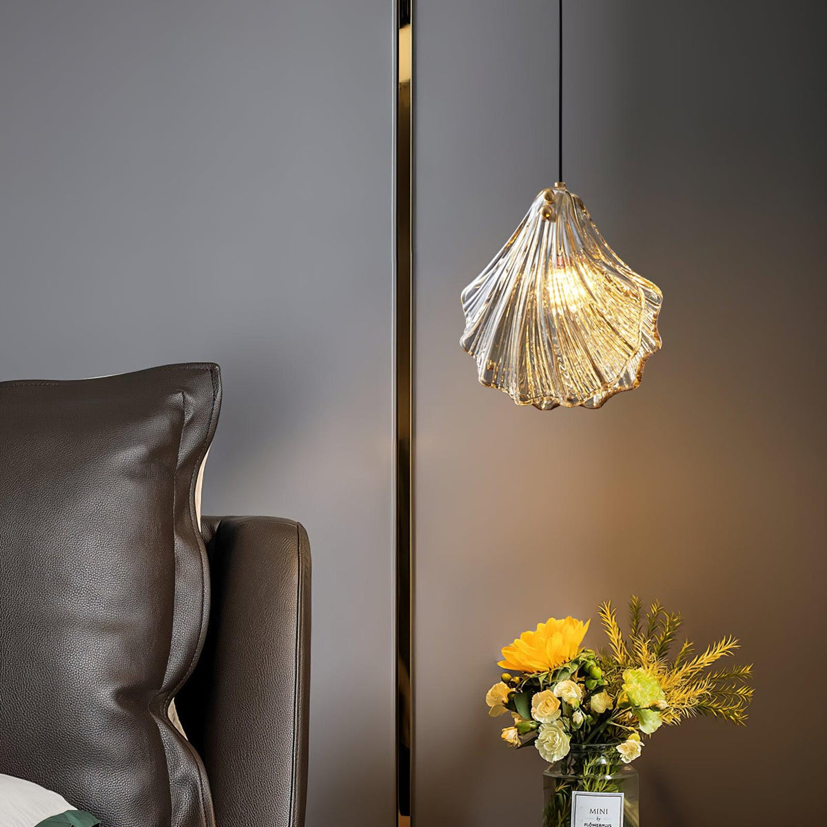 Suspension Parasol en verre et laiton – vue 38