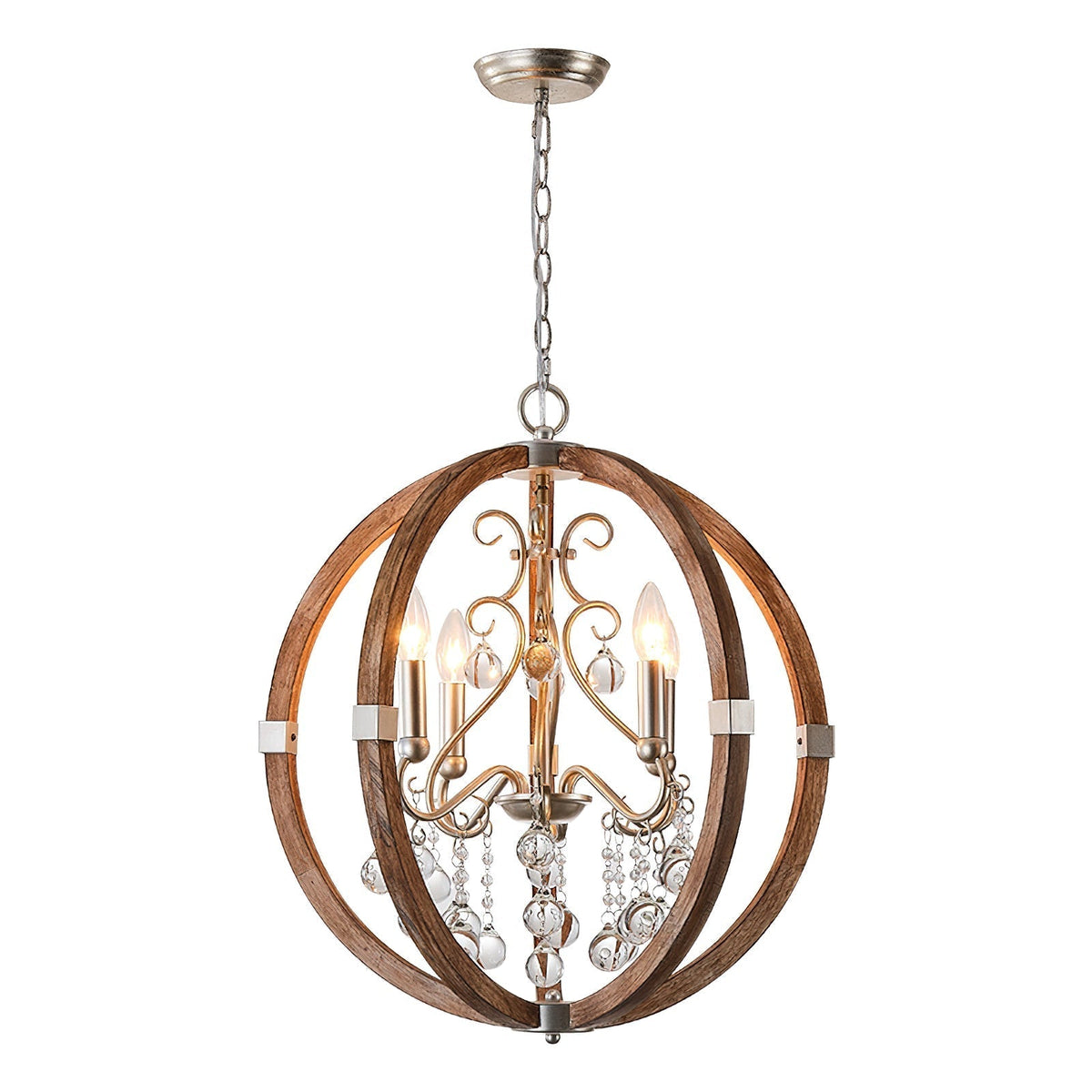 Suspension Fanal en bois et métal – vue 22