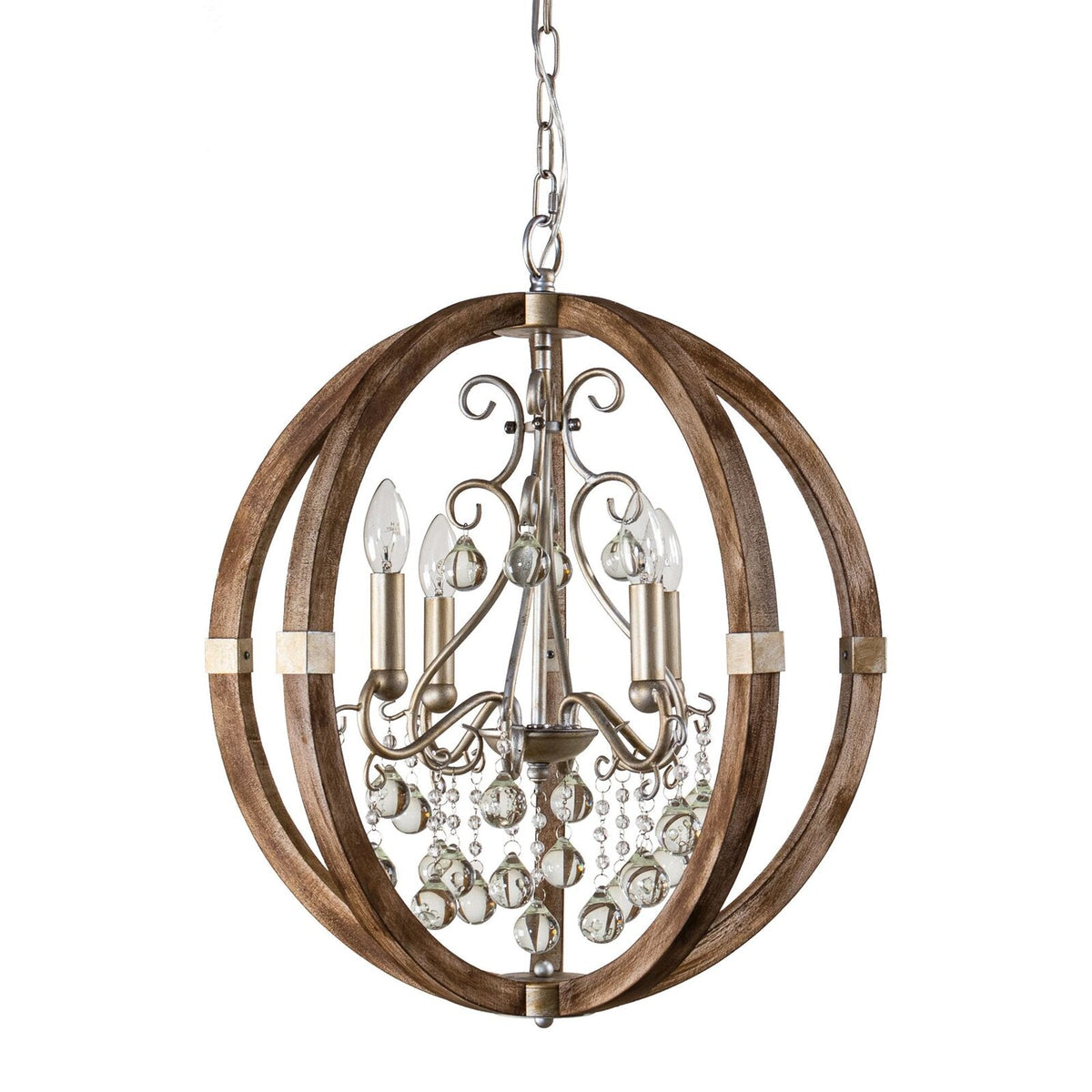 Suspension Fanal en bois et métal – vue 23