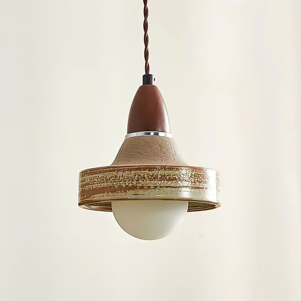 Suspension Baltique en céramique et bois – vue 12