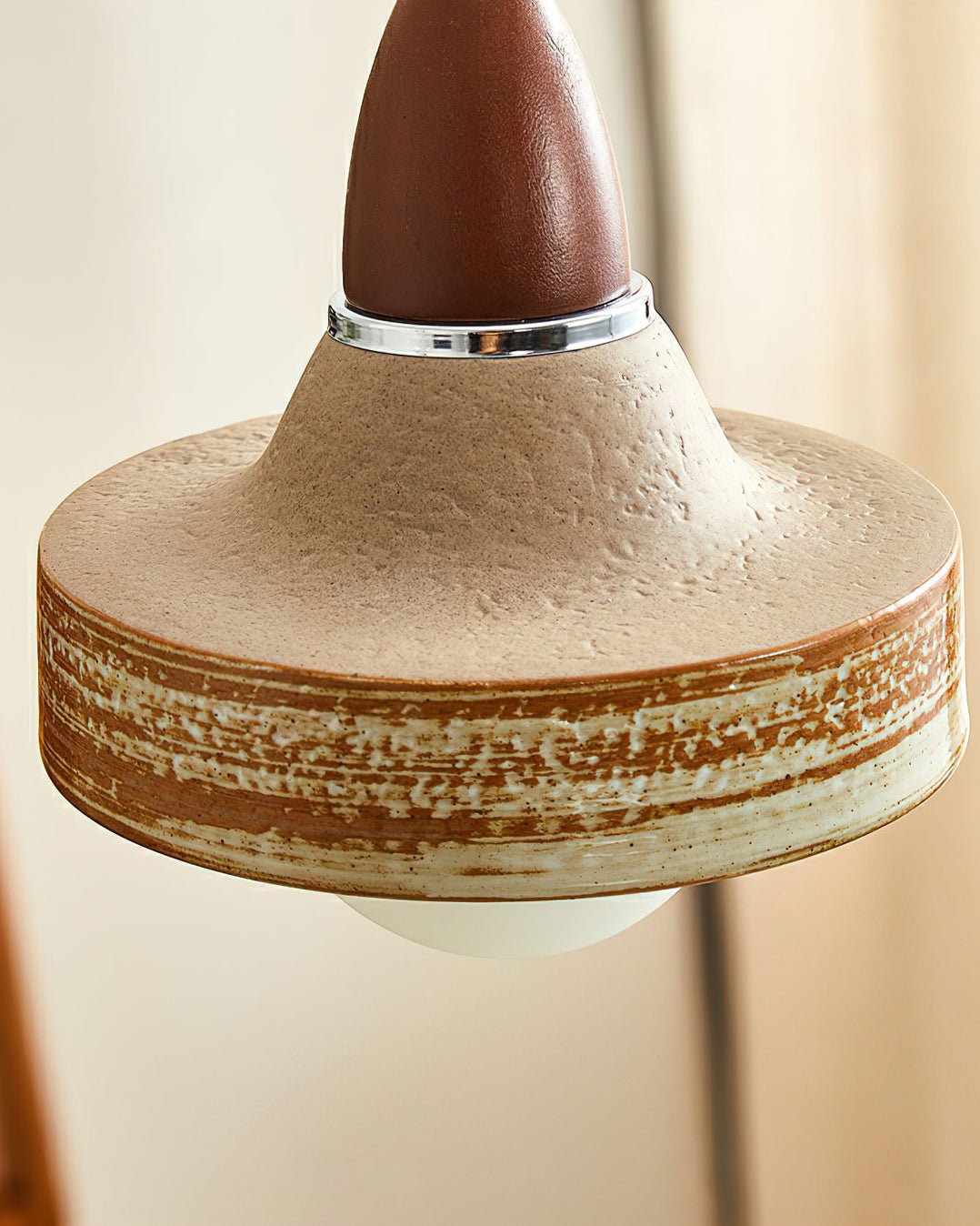 Suspension Baltique en céramique et bois – vue 11