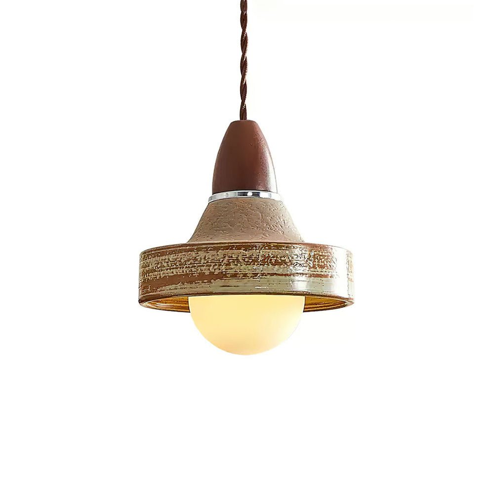 Suspension Baltique en céramique et bois – vue 6