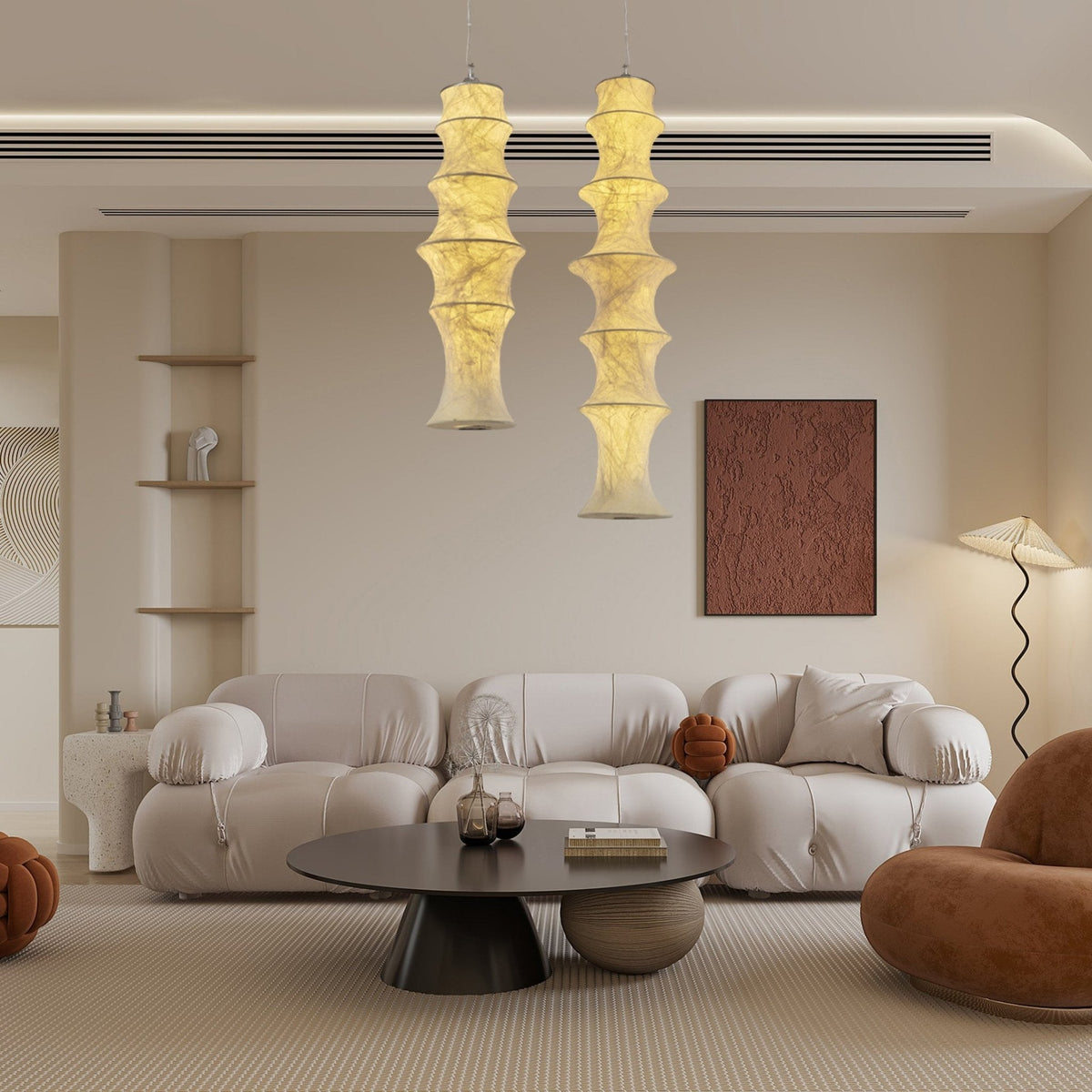 Suspension Nymphe en métal – vue 2