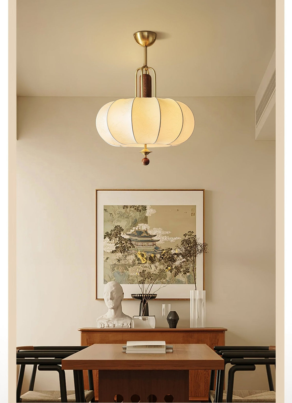 Suspension Arbalète en bois et métal – vue 5