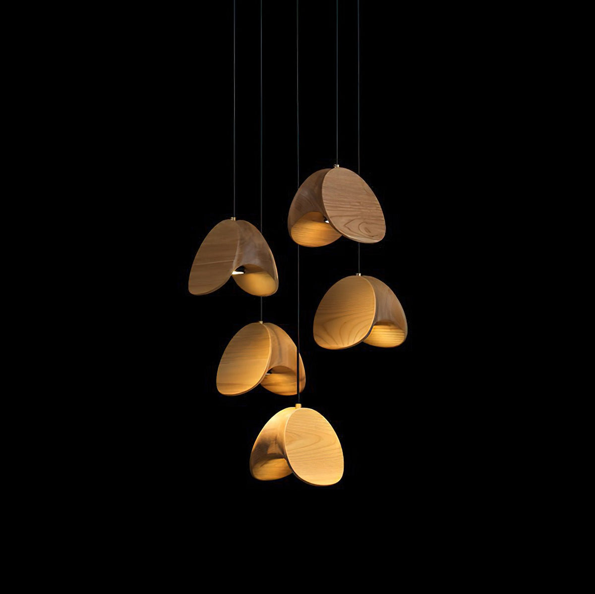 Suspension Minuit en bois et métal – vue 45