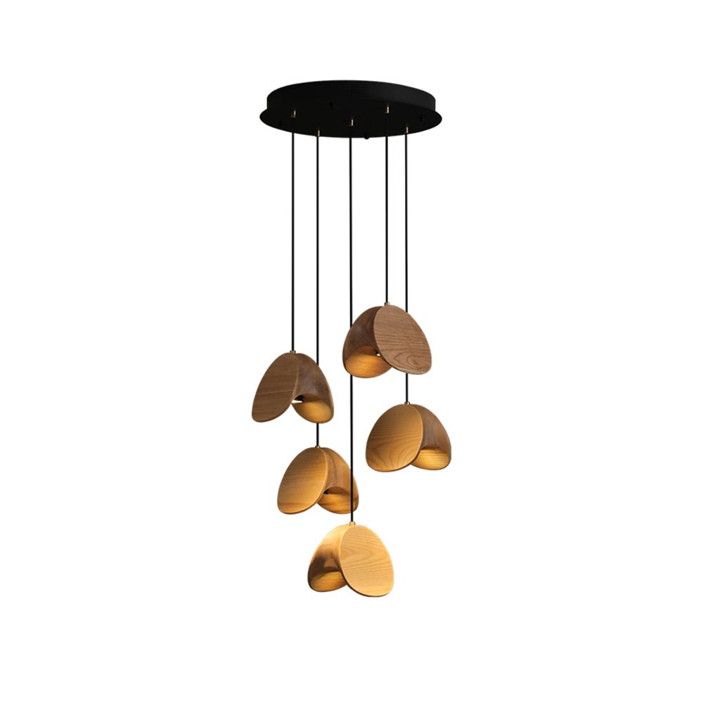 Suspension Minuit en bois et métal – vue 2
