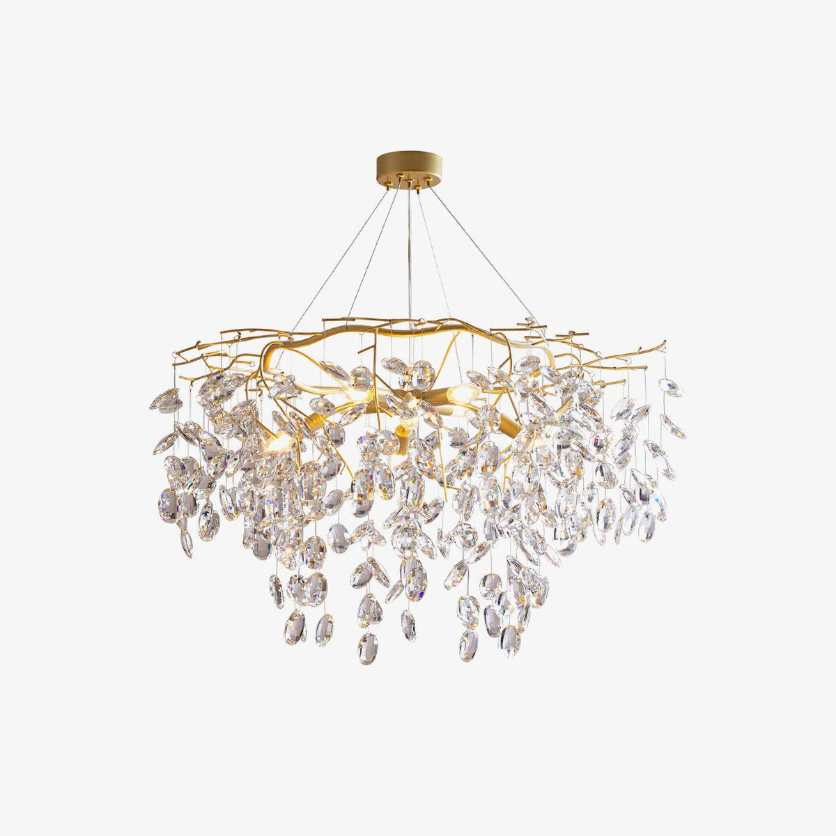 Lustre Véga en cristal et laiton – vue 24