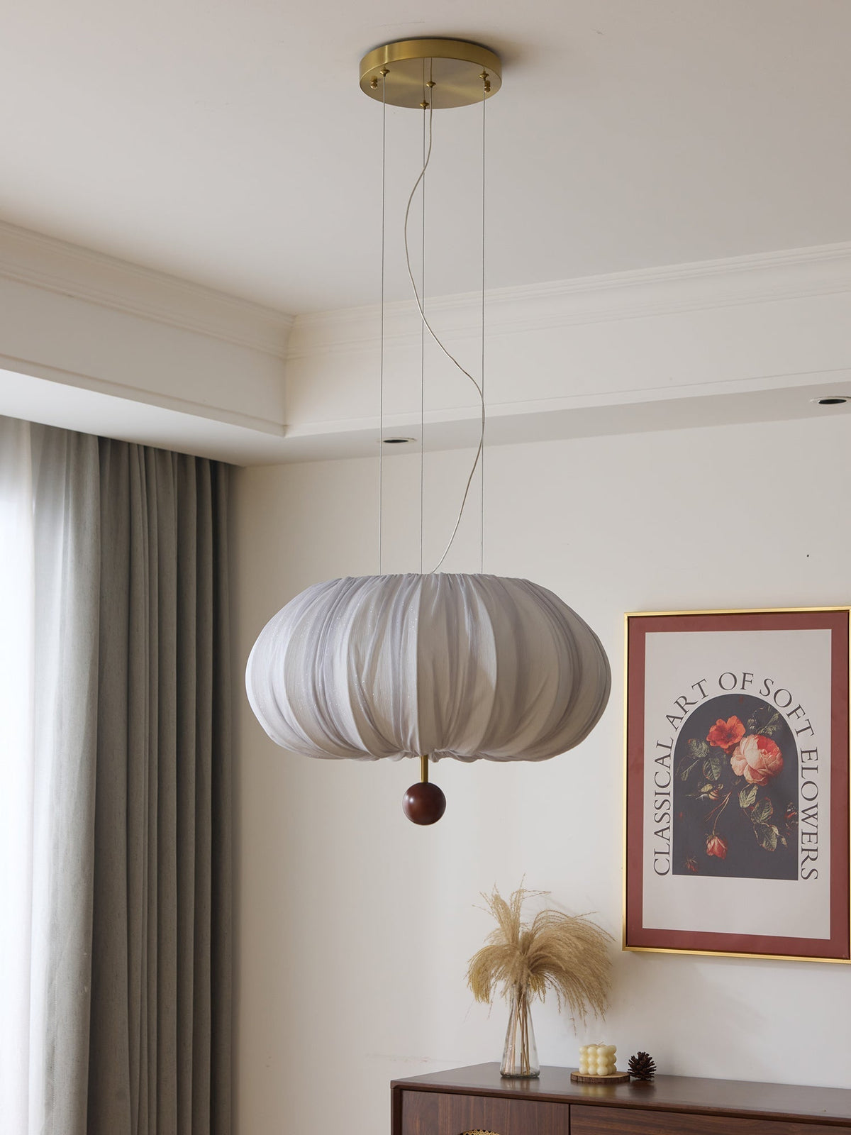 Suspension Fusain en bois et tissu – vue 13