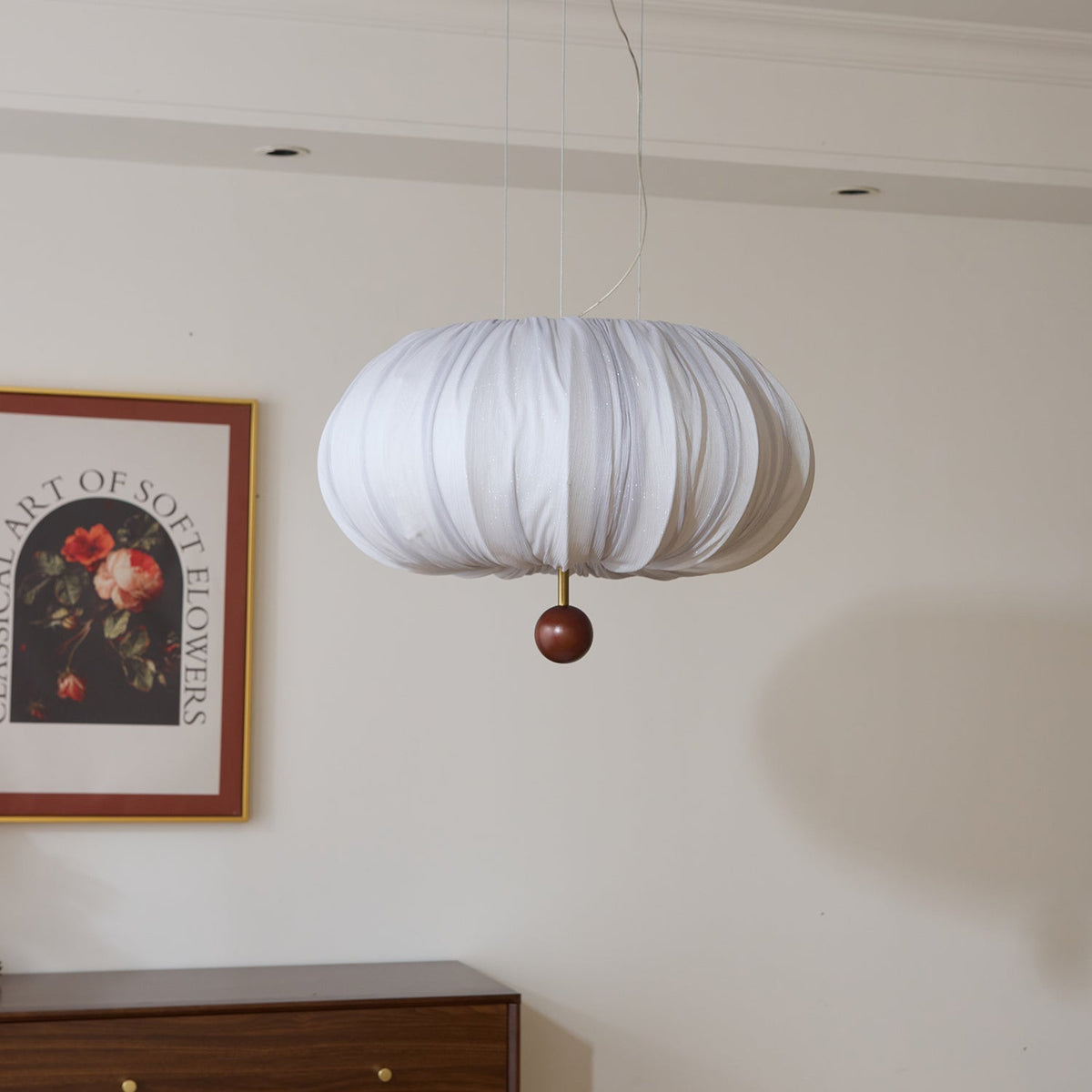 Suspension Fusain en bois et tissu – vue 27