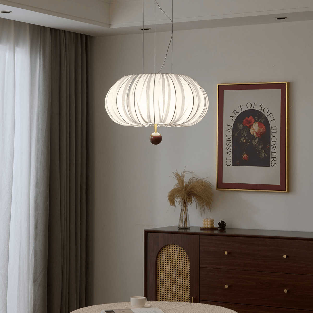 Suspension Fusain en bois et tissu – vue 20