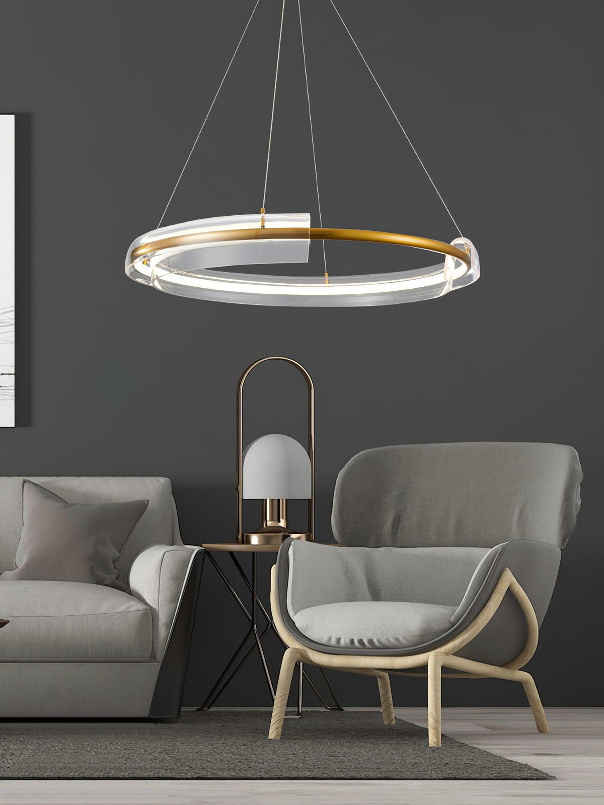 Lustre Icare en fer – vue 23