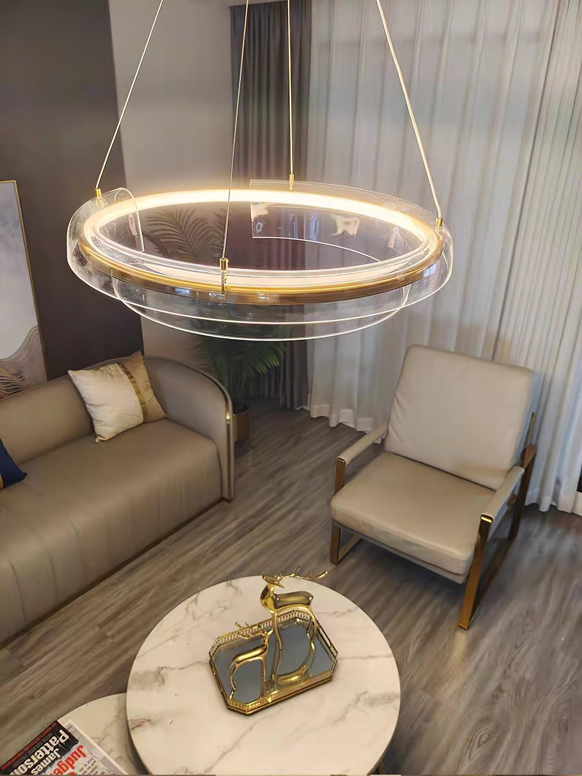 Lustre Icare en fer – vue 24