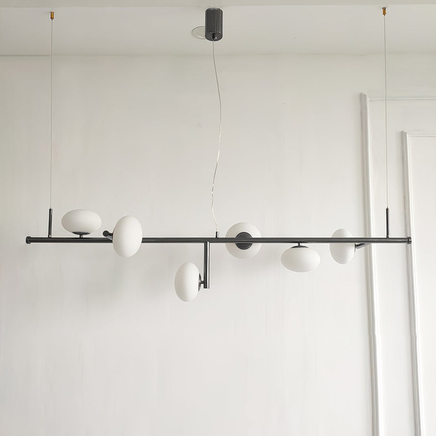 Lustre Récif en verre et métal – vue 3