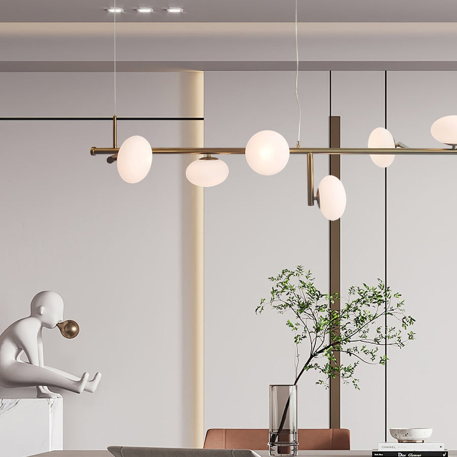 Lustre Récif en verre et métal – vue 5