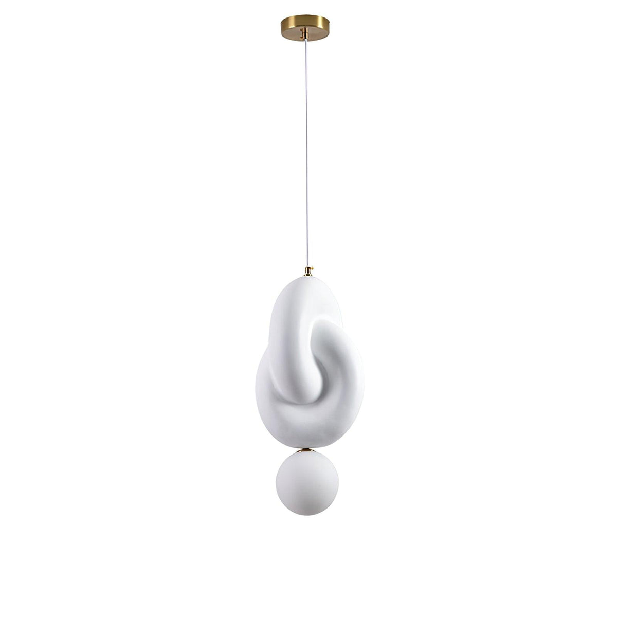 Suspension Hortensia en verre et résine – vue 9