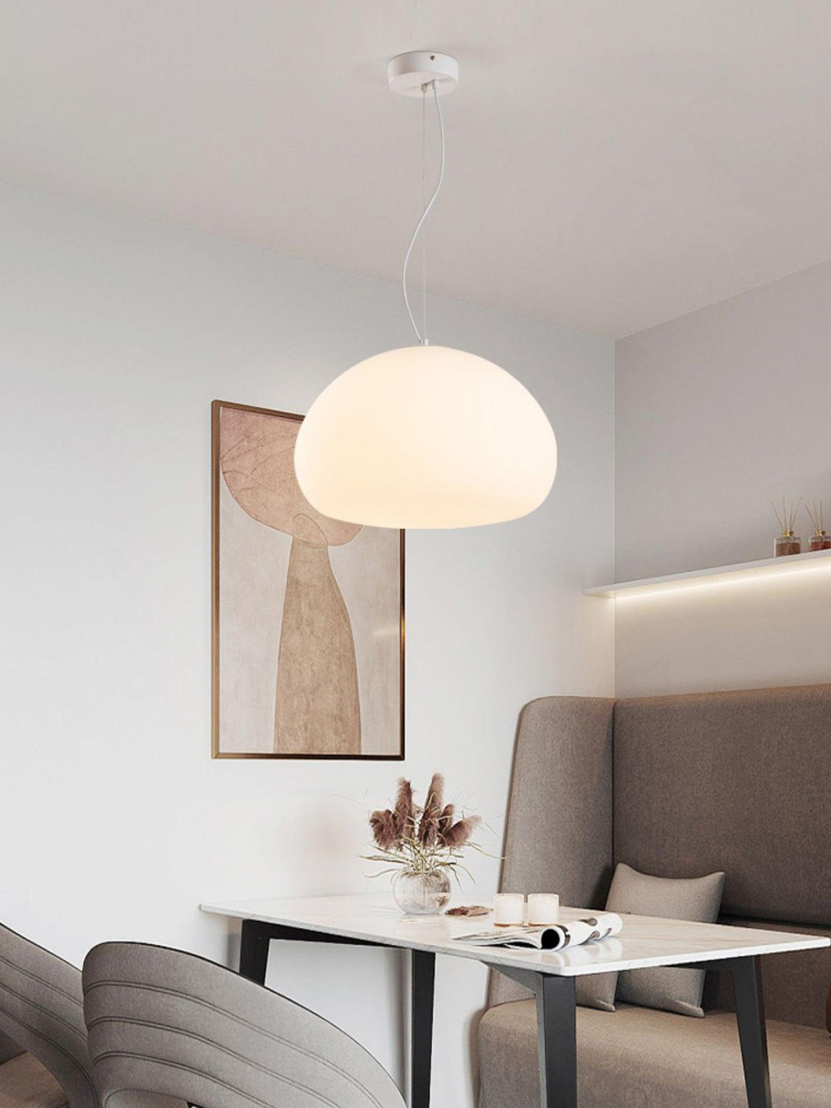 Suspension Fauvette en verre et métal – vue 24