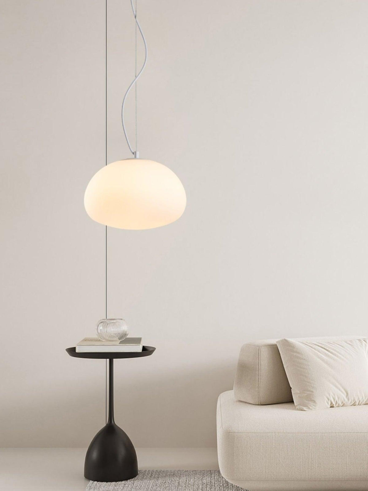 Suspension Fauvette en verre et métal – vue 12