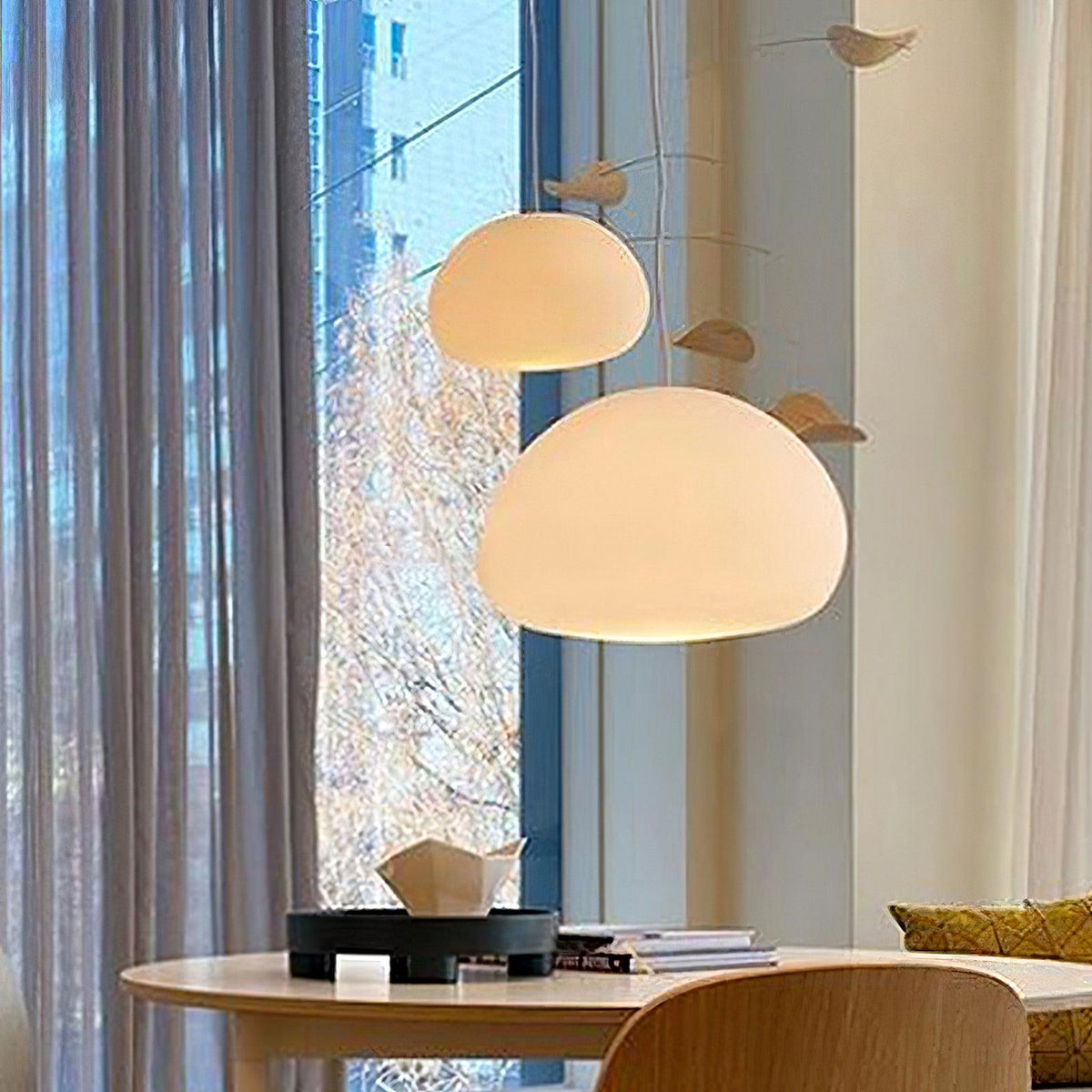 Suspension Fauvette en verre et métal – vue 27