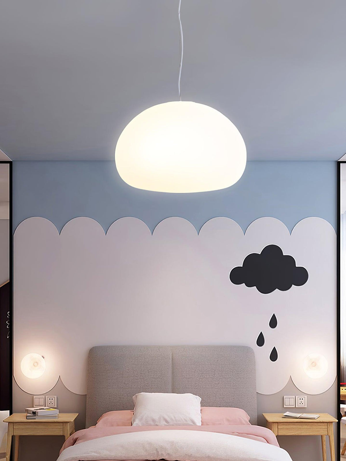 Suspension Fauvette en verre et métal – vue 31