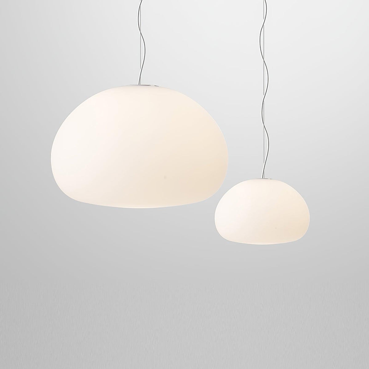 Suspension Fauvette en verre et métal – vue 9