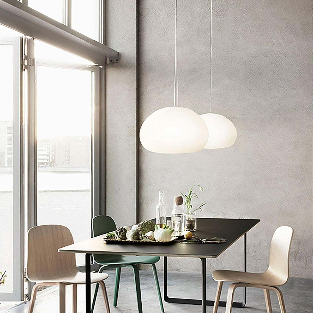 Suspension Fauvette en verre et métal – vue 4