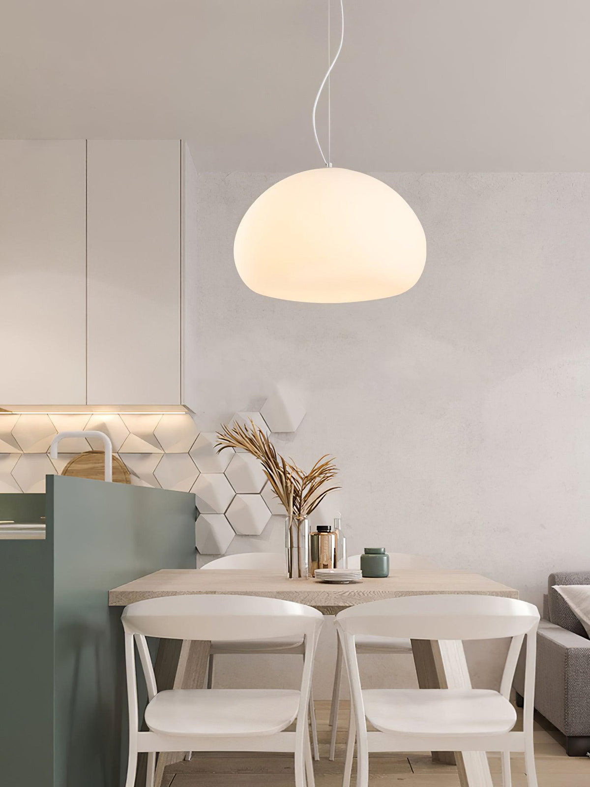 Suspension Fauvette en verre et métal – vue 20