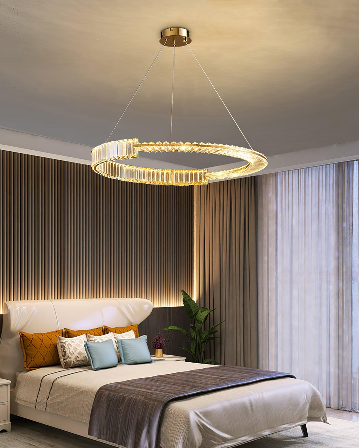 Lustre Thaïs en cristal et métal – vue 14